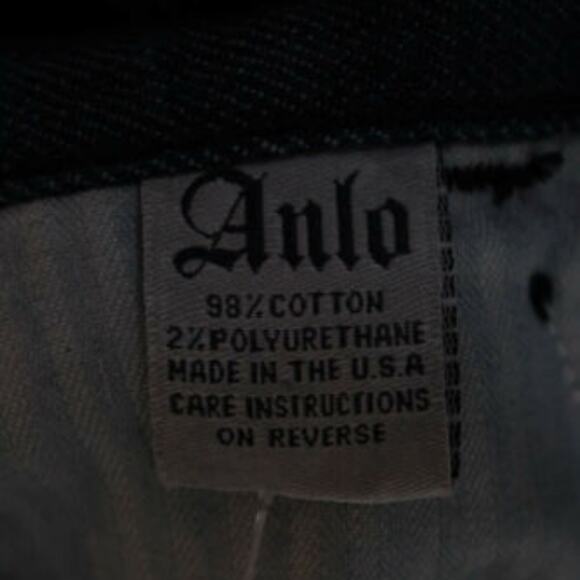 Anlo Mercer Denim Pacific Wide Leg Blue Jeans TR7010 Size 25 ~ Hippie Casual - Picture 8 of 8